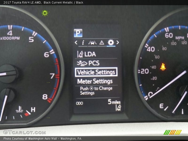 Black Current Metallic / Black 2017 Toyota RAV4 LE AWD