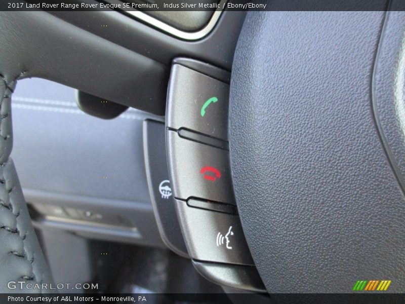 Indus Silver Metallic / Ebony/Ebony 2017 Land Rover Range Rover Evoque SE Premium