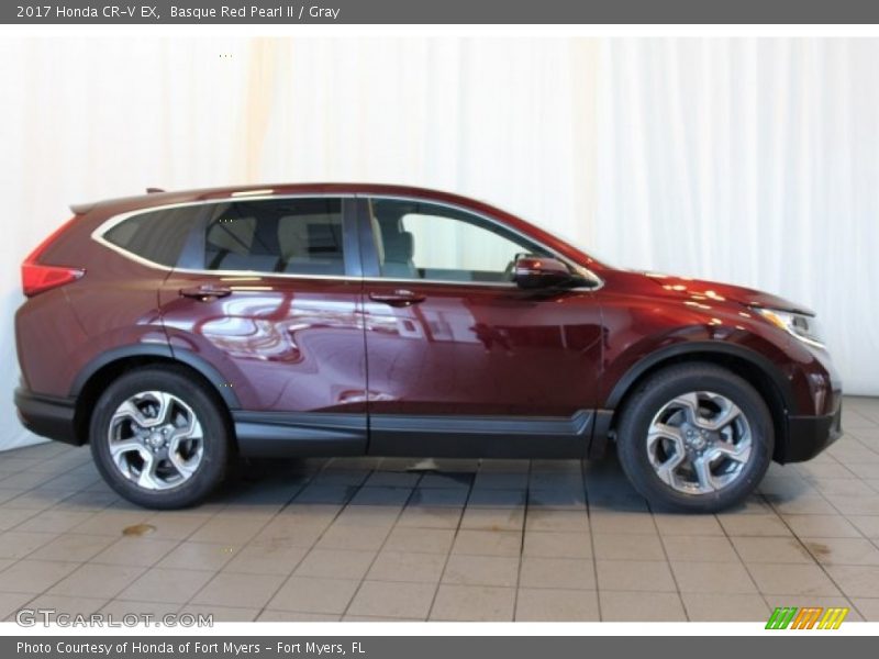 Basque Red Pearl II / Gray 2017 Honda CR-V EX