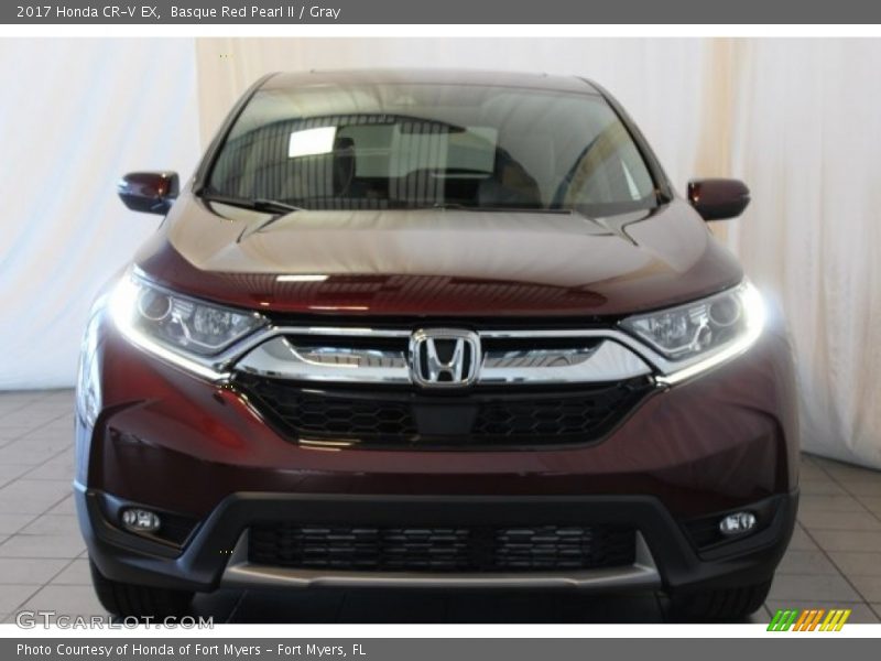 Basque Red Pearl II / Gray 2017 Honda CR-V EX