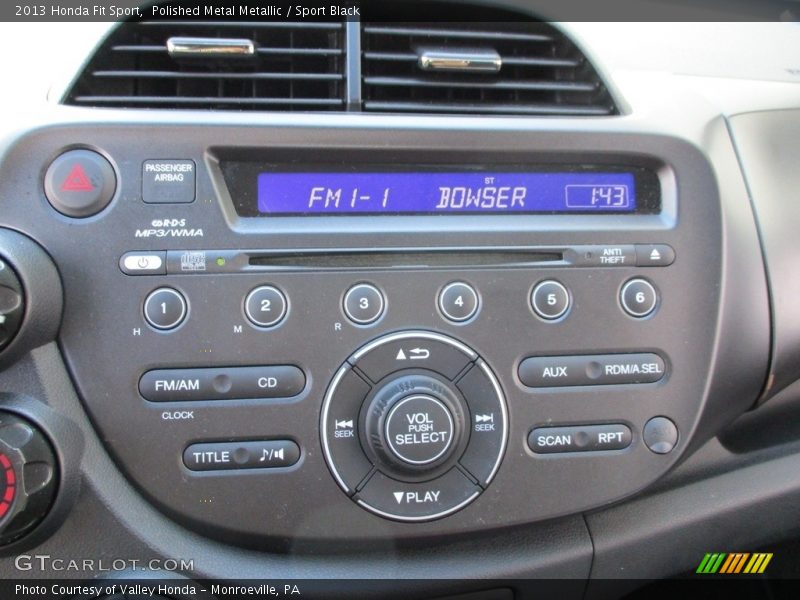 Polished Metal Metallic / Sport Black 2013 Honda Fit Sport