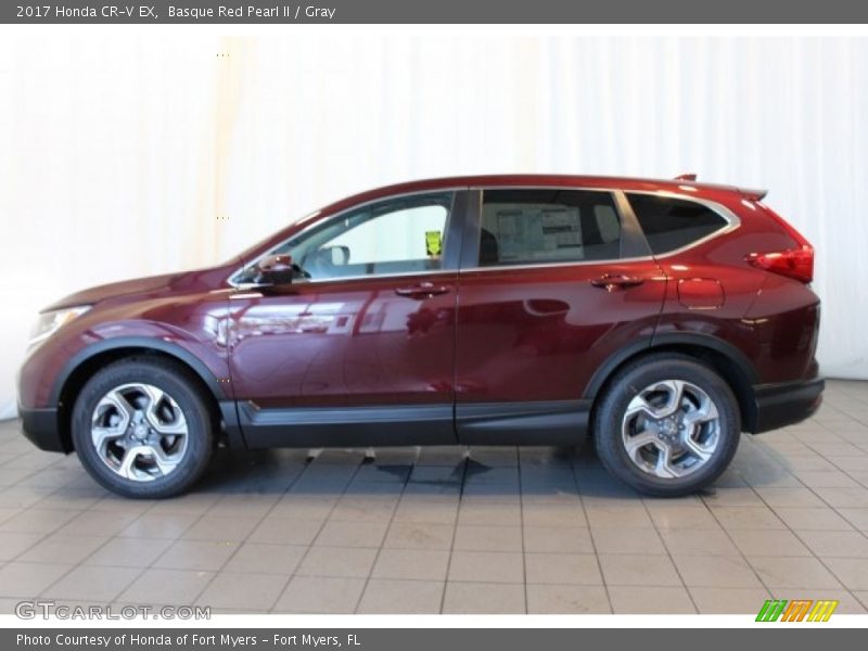 Basque Red Pearl II / Gray 2017 Honda CR-V EX