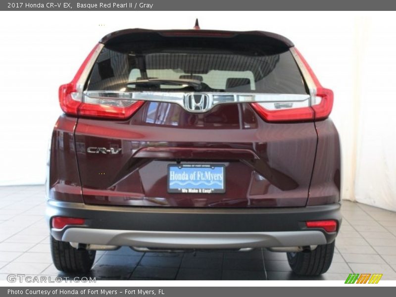 Basque Red Pearl II / Gray 2017 Honda CR-V EX