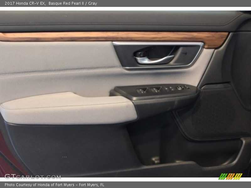 Basque Red Pearl II / Gray 2017 Honda CR-V EX