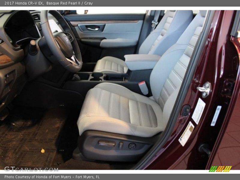 Basque Red Pearl II / Gray 2017 Honda CR-V EX