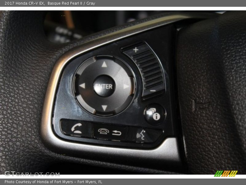 Basque Red Pearl II / Gray 2017 Honda CR-V EX
