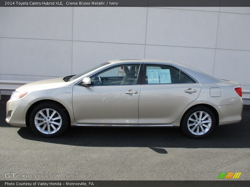 Creme Brulee Metallic / Ivory 2014 Toyota Camry Hybrid XLE