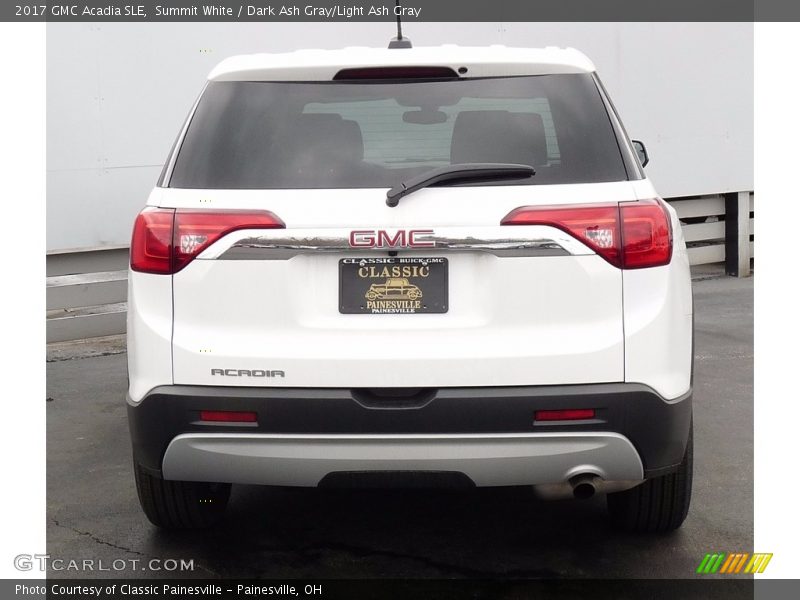 Summit White / Dark Ash Gray/Light Ash Gray 2017 GMC Acadia SLE