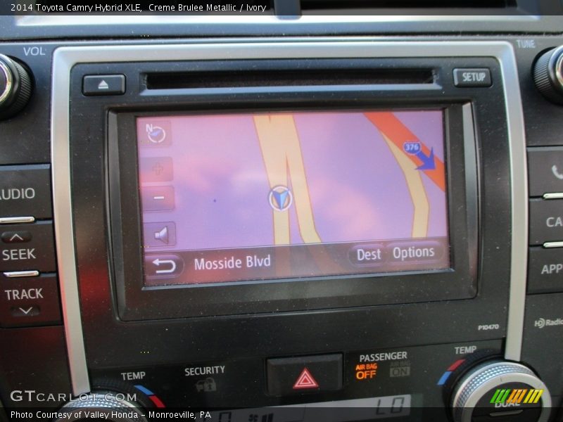 Creme Brulee Metallic / Ivory 2014 Toyota Camry Hybrid XLE