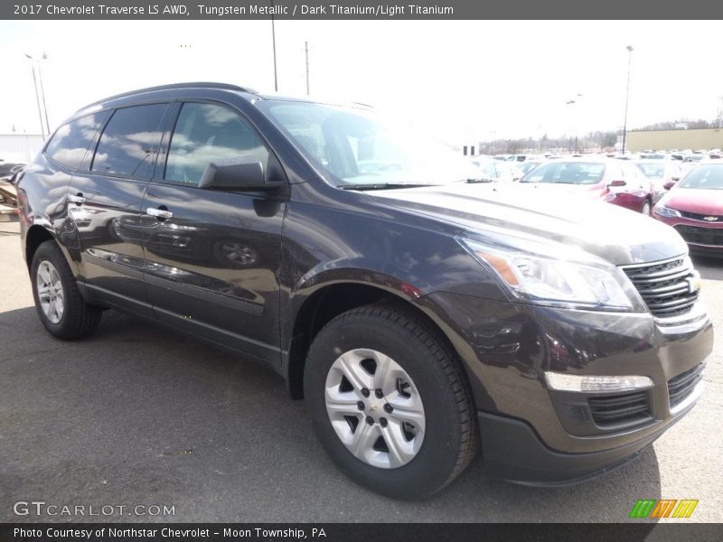 Tungsten Metallic / Dark Titanium/Light Titanium 2017 Chevrolet Traverse LS AWD