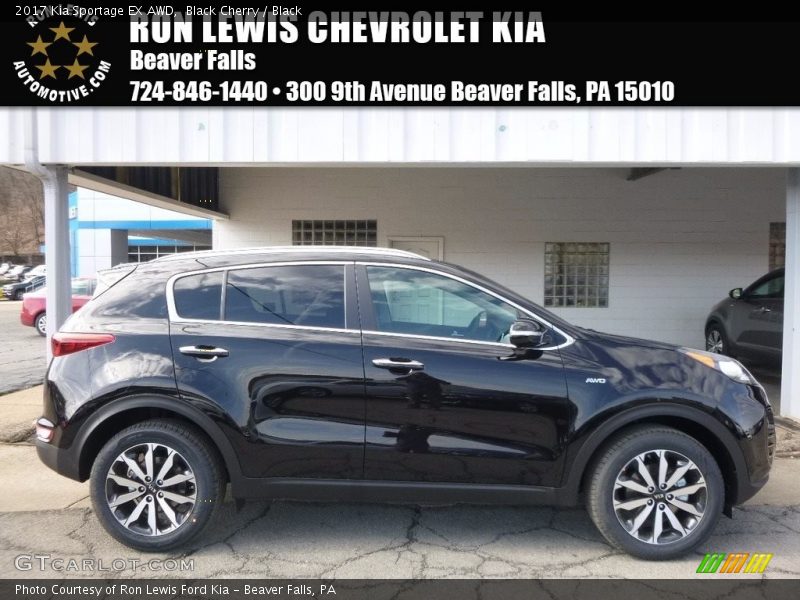 Black Cherry / Black 2017 Kia Sportage EX AWD