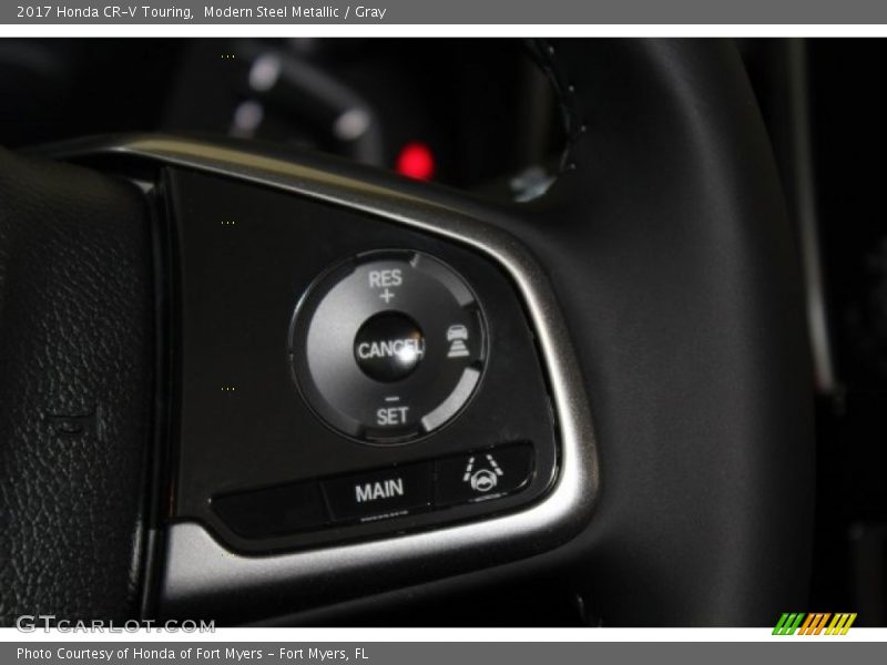 Modern Steel Metallic / Gray 2017 Honda CR-V Touring