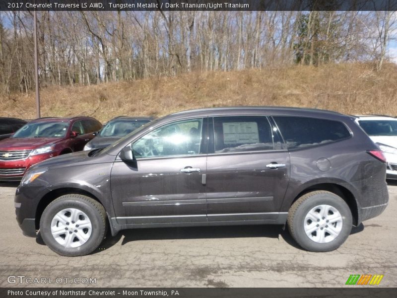 Tungsten Metallic / Dark Titanium/Light Titanium 2017 Chevrolet Traverse LS AWD