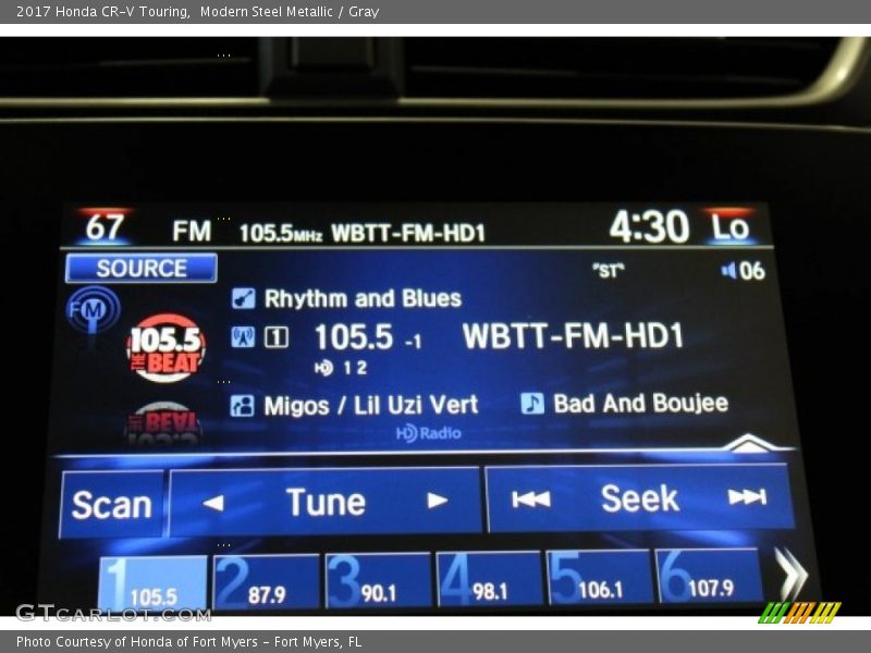 Modern Steel Metallic / Gray 2017 Honda CR-V Touring