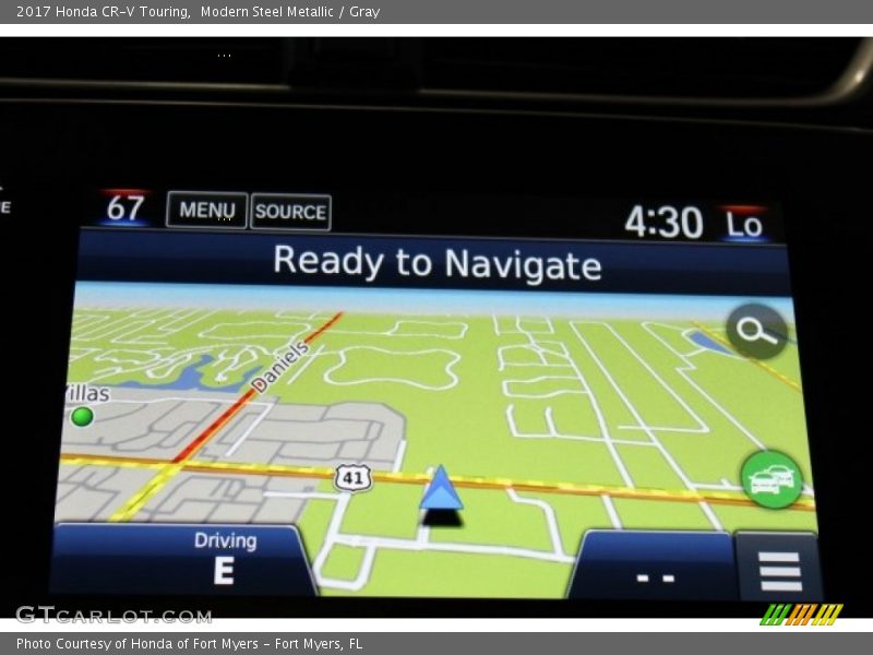Navigation of 2017 CR-V Touring