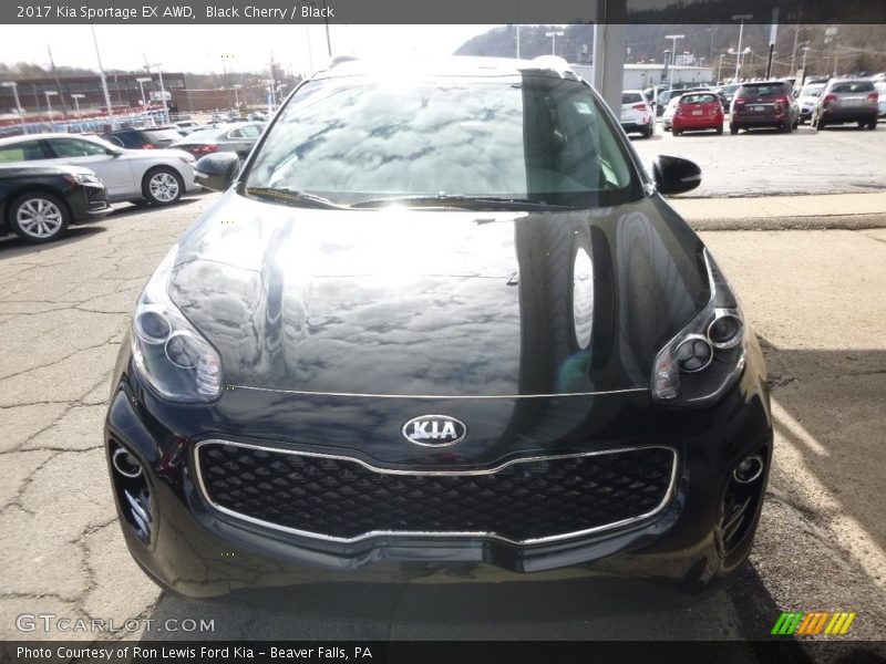 Black Cherry / Black 2017 Kia Sportage EX AWD