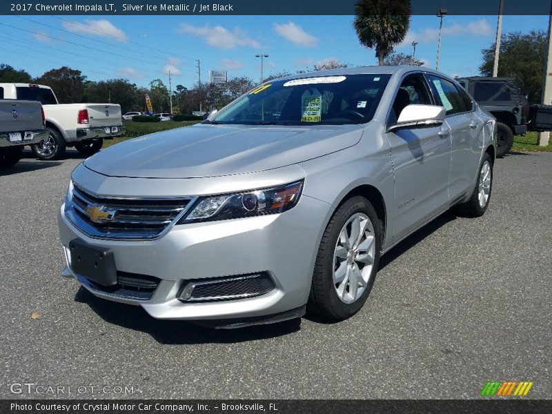 Silver Ice Metallic / Jet Black 2017 Chevrolet Impala LT