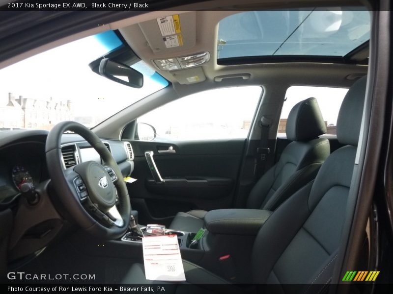 Black Cherry / Black 2017 Kia Sportage EX AWD