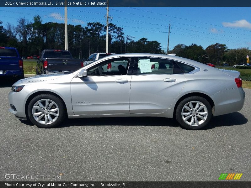 Silver Ice Metallic / Jet Black 2017 Chevrolet Impala LT