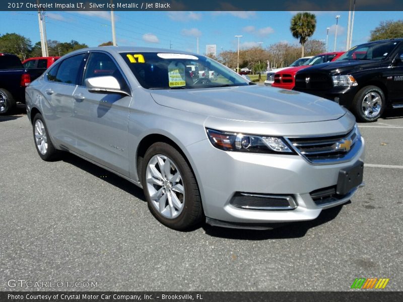 Silver Ice Metallic / Jet Black 2017 Chevrolet Impala LT