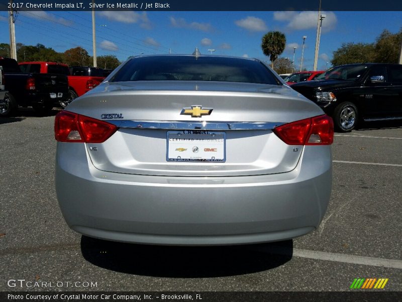 Silver Ice Metallic / Jet Black 2017 Chevrolet Impala LT