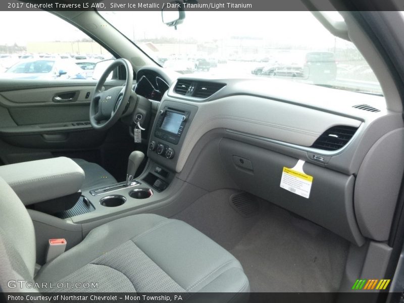 Silver Ice Metallic / Dark Titanium/Light Titanium 2017 Chevrolet Traverse LS AWD