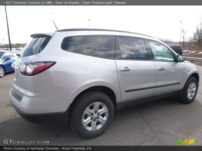 Silver Ice Metallic / Dark Titanium/Light Titanium 2017 Chevrolet Traverse LS AWD