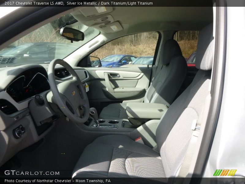 Silver Ice Metallic / Dark Titanium/Light Titanium 2017 Chevrolet Traverse LS AWD