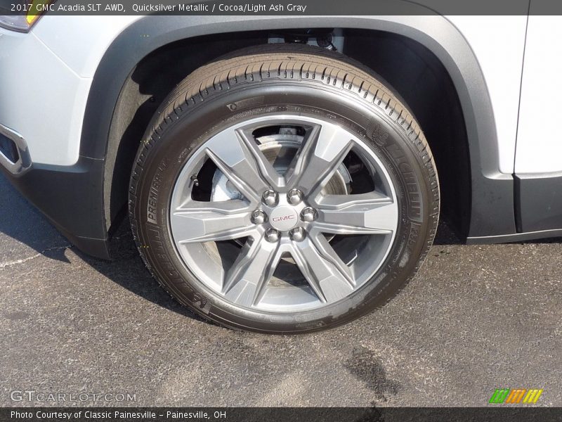 Quicksilver Metallic / Cocoa/Light Ash Gray 2017 GMC Acadia SLT AWD