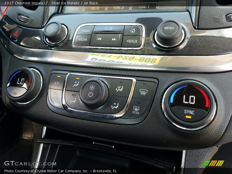 Silver Ice Metallic / Jet Black 2017 Chevrolet Impala LT
