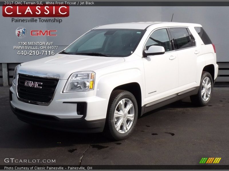 White Frost Tricoat / Jet Black 2017 GMC Terrain SLE