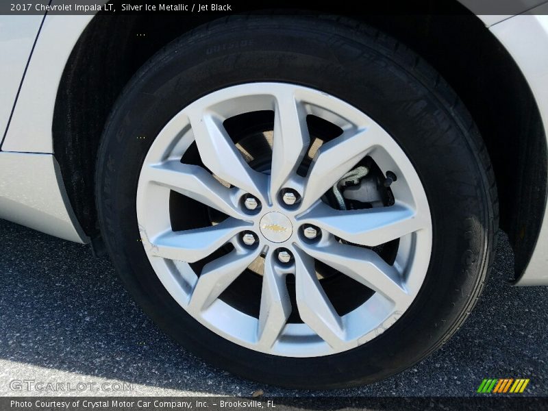 Silver Ice Metallic / Jet Black 2017 Chevrolet Impala LT
