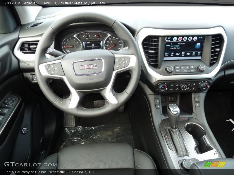 Quicksilver Metallic / Jet Black 2017 GMC Acadia SLT AWD