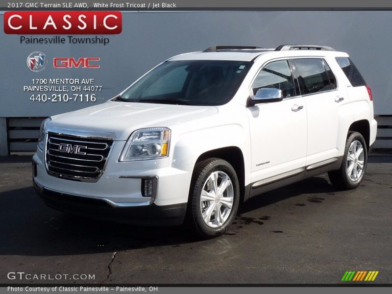 White Frost Tricoat / Jet Black 2017 GMC Terrain SLE AWD