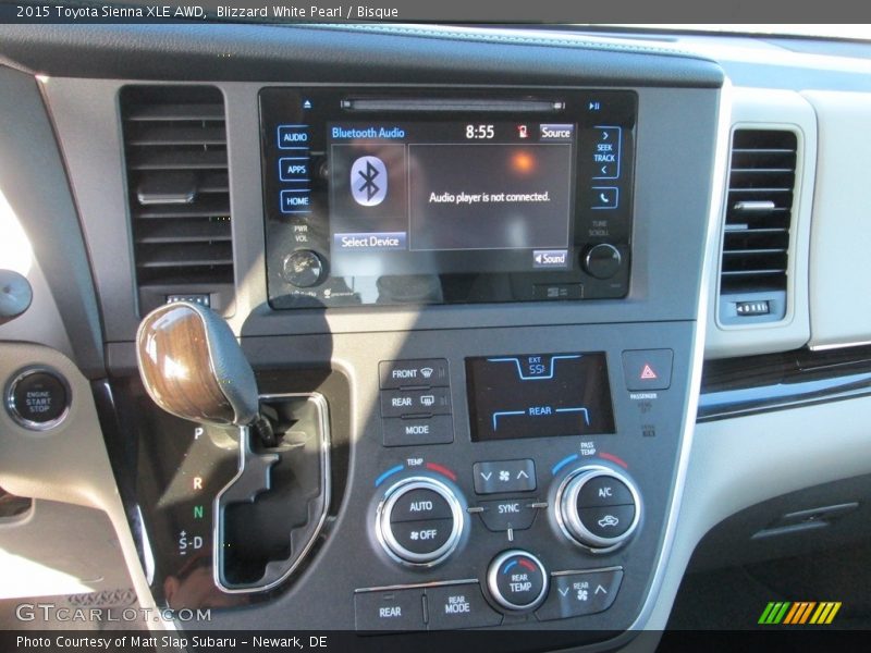 Blizzard White Pearl / Bisque 2015 Toyota Sienna XLE AWD