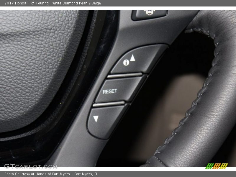 White Diamond Pearl / Beige 2017 Honda Pilot Touring