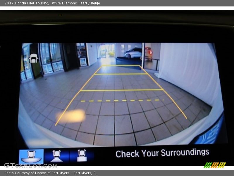 White Diamond Pearl / Beige 2017 Honda Pilot Touring