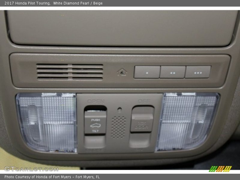 White Diamond Pearl / Beige 2017 Honda Pilot Touring