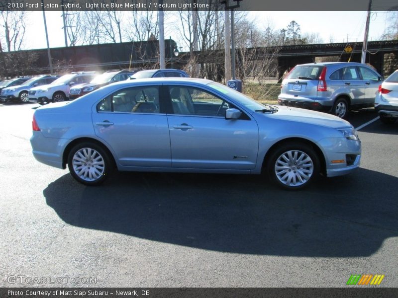 Light Ice Blue Metallic / Medium Light Stone 2010 Ford Fusion Hybrid