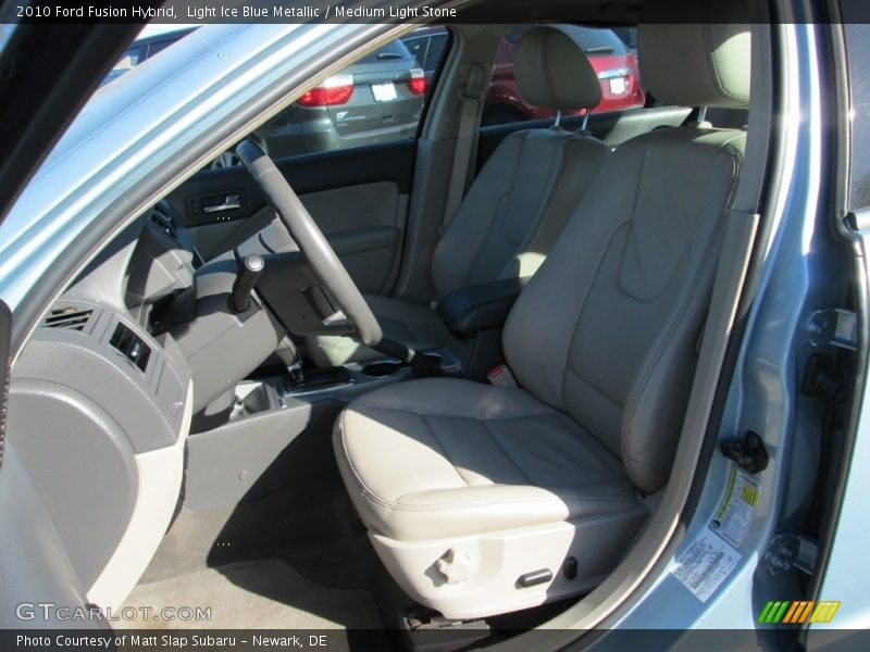 Light Ice Blue Metallic / Medium Light Stone 2010 Ford Fusion Hybrid