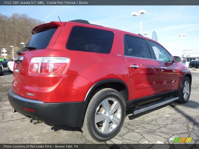 Crystal Red Tintcoat / Ebony 2012 GMC Acadia SLT AWD