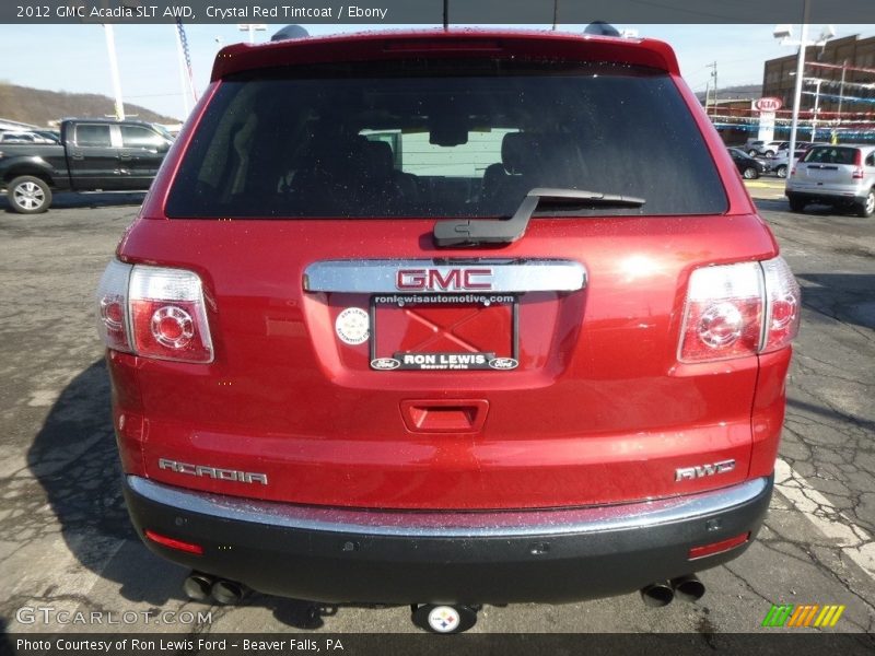 Crystal Red Tintcoat / Ebony 2012 GMC Acadia SLT AWD