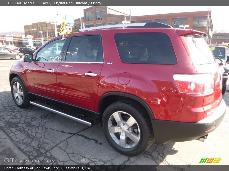 Crystal Red Tintcoat / Ebony 2012 GMC Acadia SLT AWD