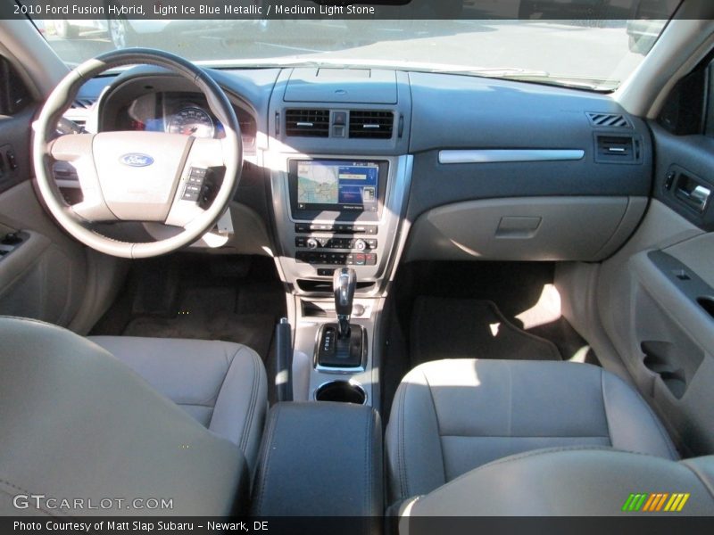 Light Ice Blue Metallic / Medium Light Stone 2010 Ford Fusion Hybrid