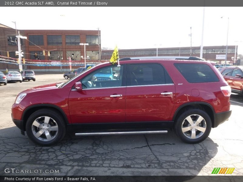 Crystal Red Tintcoat / Ebony 2012 GMC Acadia SLT AWD