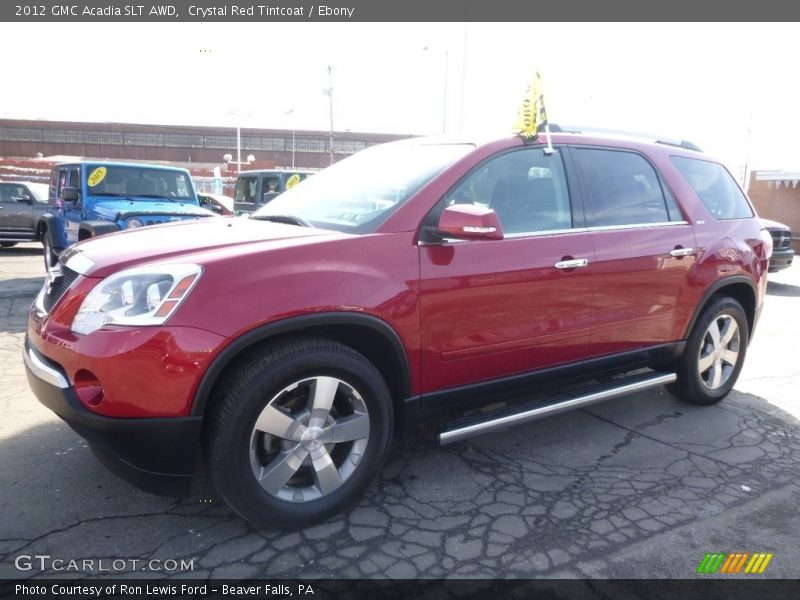 Crystal Red Tintcoat / Ebony 2012 GMC Acadia SLT AWD