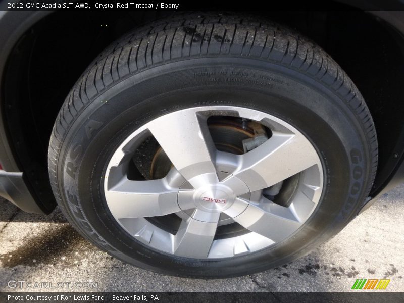 Crystal Red Tintcoat / Ebony 2012 GMC Acadia SLT AWD