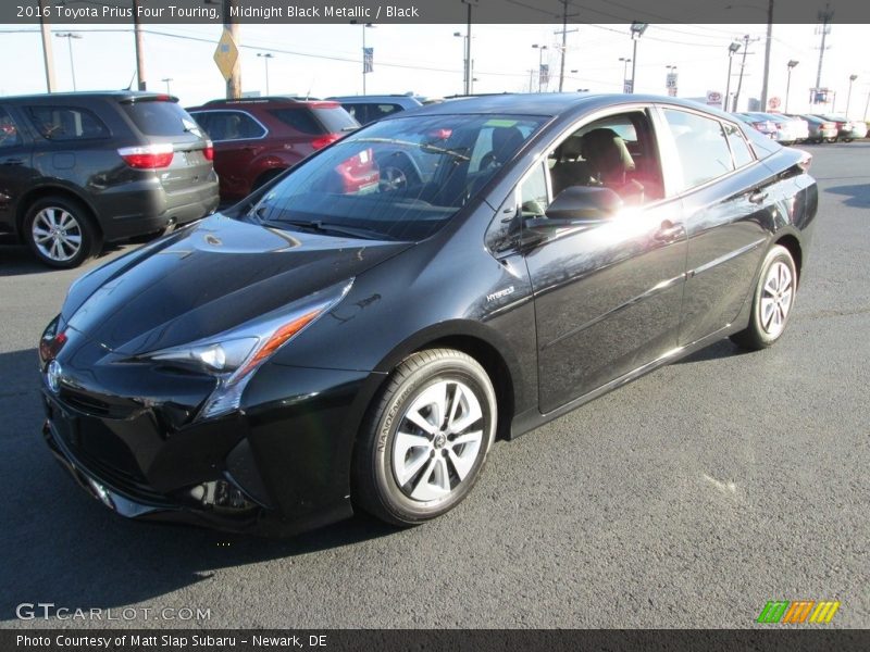 Midnight Black Metallic / Black 2016 Toyota Prius Four Touring