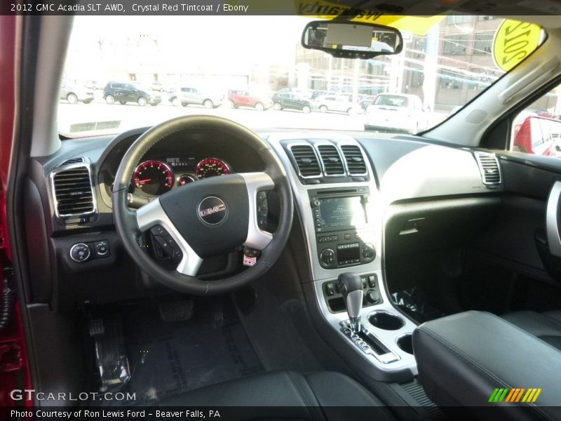 Crystal Red Tintcoat / Ebony 2012 GMC Acadia SLT AWD