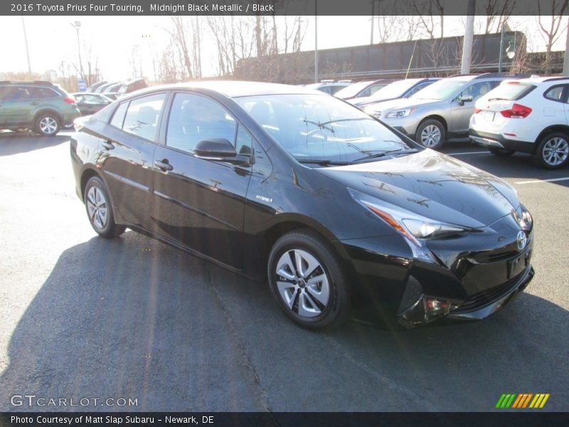 Midnight Black Metallic / Black 2016 Toyota Prius Four Touring